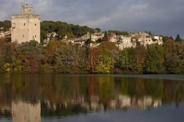 Villeneuve lès Avignon along the Rhône Gard France