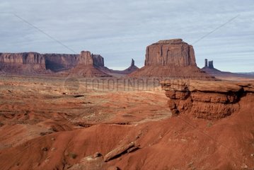 Paysage dans le désert de Monument Valley Arizona