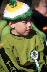 Fête de la Saint Patrick à Dublin  jeune irlandais