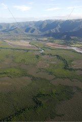 View of mangrove in the town of Voh New Caledonia