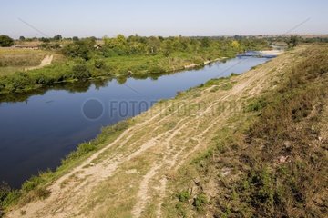 The Yentra river in the Ruse country in Bulgaria