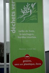 Panel of the bucket of green waste of the Country of Montbeliard