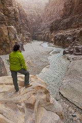 Canyon in the Natural reserve of Mujib in Jordan
