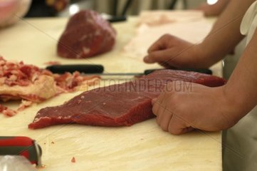 Cut out butcher's meat France