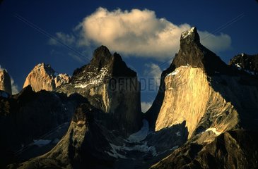 Cuernos y Torres mountains Torres del Paine PN Chile
