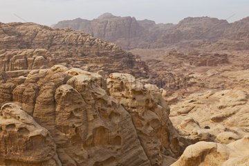Landscape of Petra in Jordan