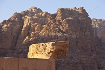 Greek temple at Petra in Jordan