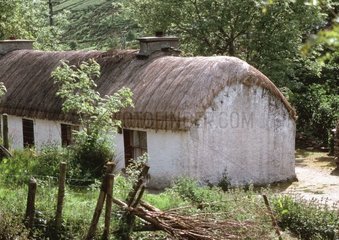 Stroh gedeckte Hütte von Donegal Ardara Irland
