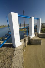 Floodgate in the entrance of Doñana National park Spain