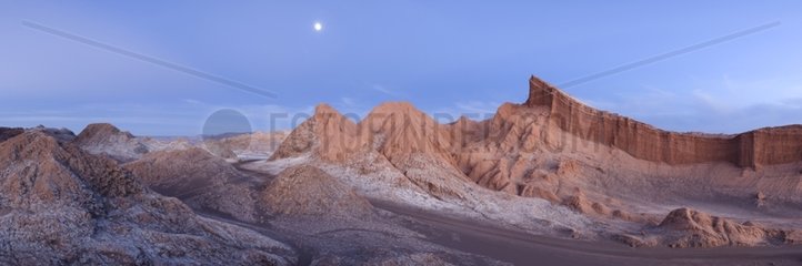 Dawn over the Moon Valley Atacama desert Chile