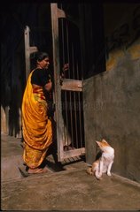 Gosse und Frauenkatze in der India Street