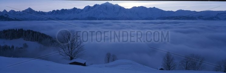 Sight towards the massi of the Mount Blanc Haute-Savoie [AT]