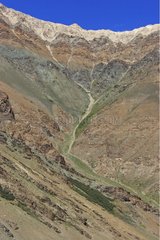 Gefällige Flanke eines Berges von Zanskar India