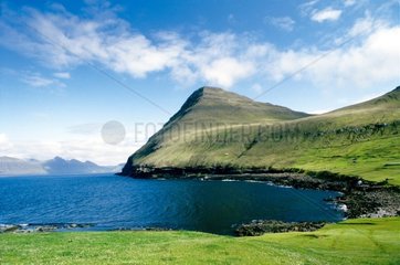 Small bay on the west coast of Streymoy Faroe Islands