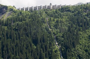 Druckrohre des Girotte Dam Savoie France