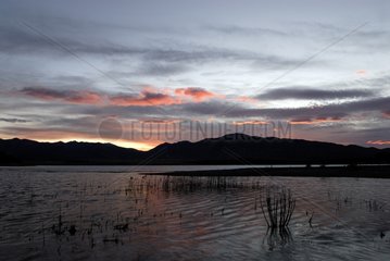 Lake Tekapo at sunset New-Zealand