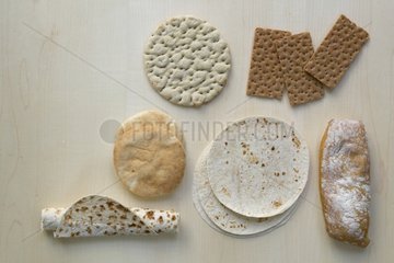 Various breads pita France