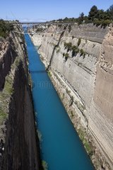 Corinth Canal Peloponnese Greece