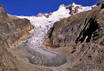 Gletscher von Pre of Bart im Tal Italienischen TAG