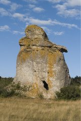 Monolith on the Larzac plateau France