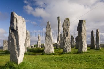Menhirs Callanish Isle of Lewis Outer Hebrides Scotland UK