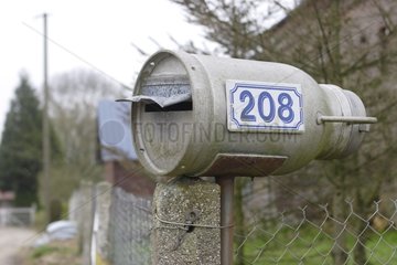 Bouille milk turned into a mailbox