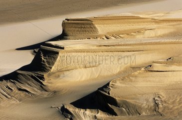 ERGS -Sand  der durch Windenerosion auf der DÃ¼ne gebildet wird