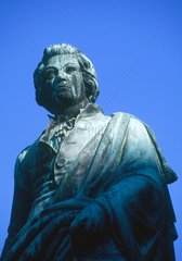 Salzbourg. Statue  buste de Mozart.