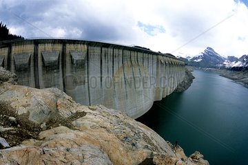 Annual emptying of Roseland dam Beaufortain Savoie