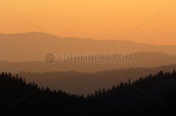 Sonnenaufgang Ã¼ber dem Massiv von Tatras Polen