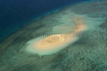 Weiße Sandinsel südlich von Mayotte Island