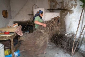 Making of handmade breads in Sardinia