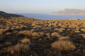Landscape of the peninsula of Gramvoussa Crete