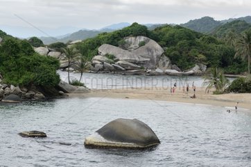 Landscape Tayrona National Natural Park in Colombia
