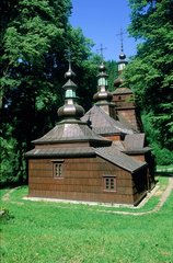 Les Carpates  les églises en bois uniates orthodoxes.