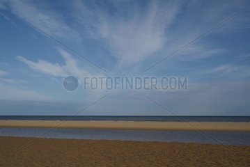 Sand Beach of Normandie Calvados France