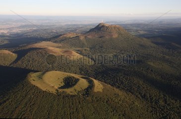 Volcanoes of the volcanos in the Puy de Dome France