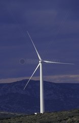 Windturbinenstelle von Treiilles Aude Frankreich