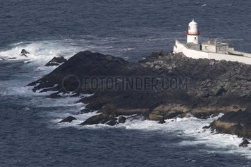 Valentia lighthouse in the Bay of Doulus Ireland