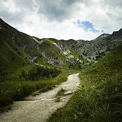 Lauzanier valley in the Mercantour National Park France