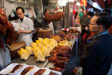 meat market in Hongkong  China