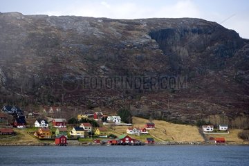 Coastal village in southern Norway
