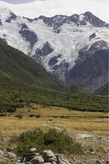 Glacial valley in Aoraki Mount Cook National Park