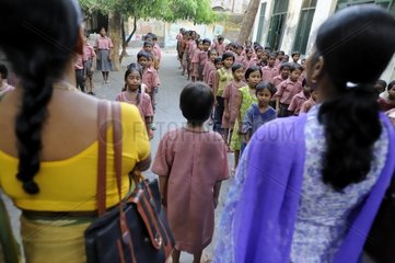 Schoolchildren from the Tomorrow Foundation in Calcutta India