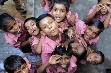 Schoolchildren from the Tomorrow Foundation Calcutta India