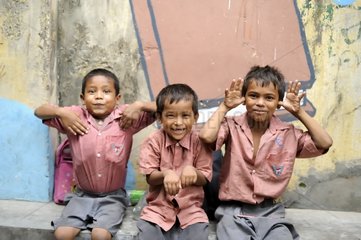 Schoolboys from the Tomorrow Foundation Calcutta India