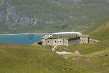 Artificial lake of the Mont-Cenis and military fortress