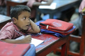 Schoolboy in a school of the Tomorrow Foundation in India