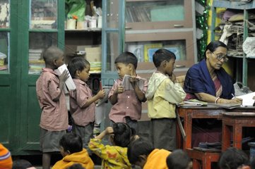 Teacher in a school for Tomorrow Foundation India