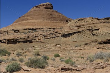 Erosion of a hill in Arizona USA